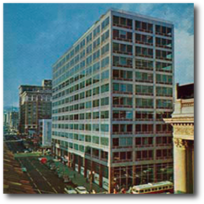 J. Donald Krocker installed the first commercial plastic loop water geothermal design in a commercial office tower in Portland, Oregon.